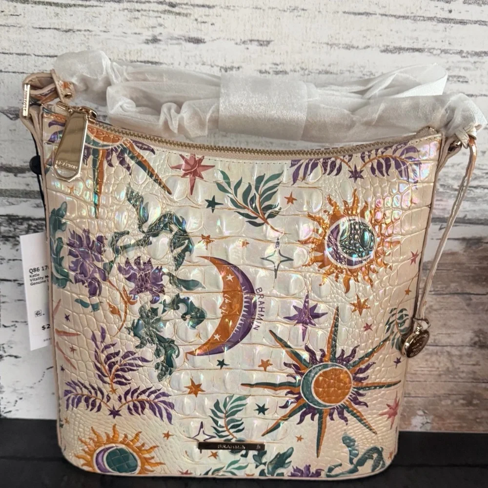 Brahmin Katie vitality crossbody NWT moon stars Sun price firm - Picture 3 of 10